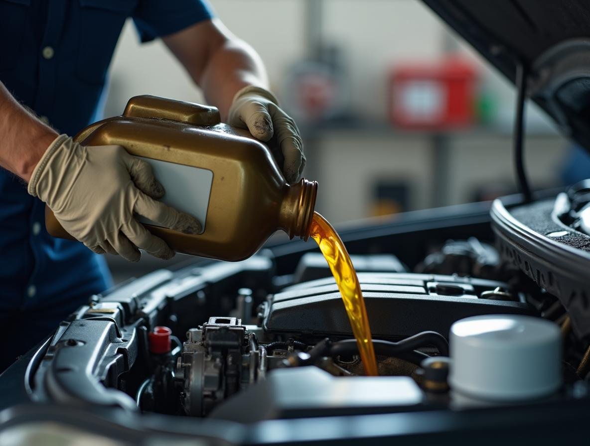 Výmena motorového oleja pri pravidelnom servise